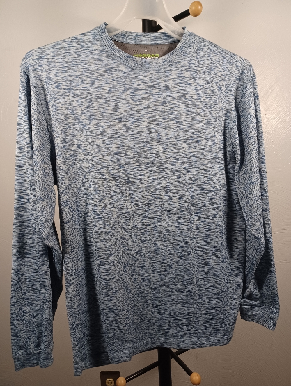 Haggar In Motion Long Sleeve Active Top Size Small